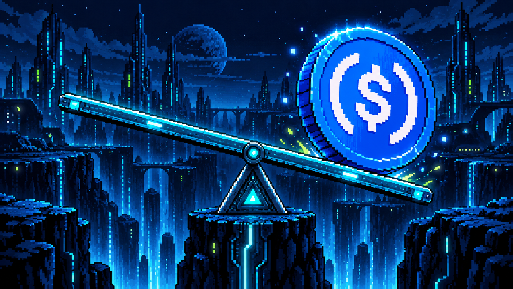 Depeg pixel artwork