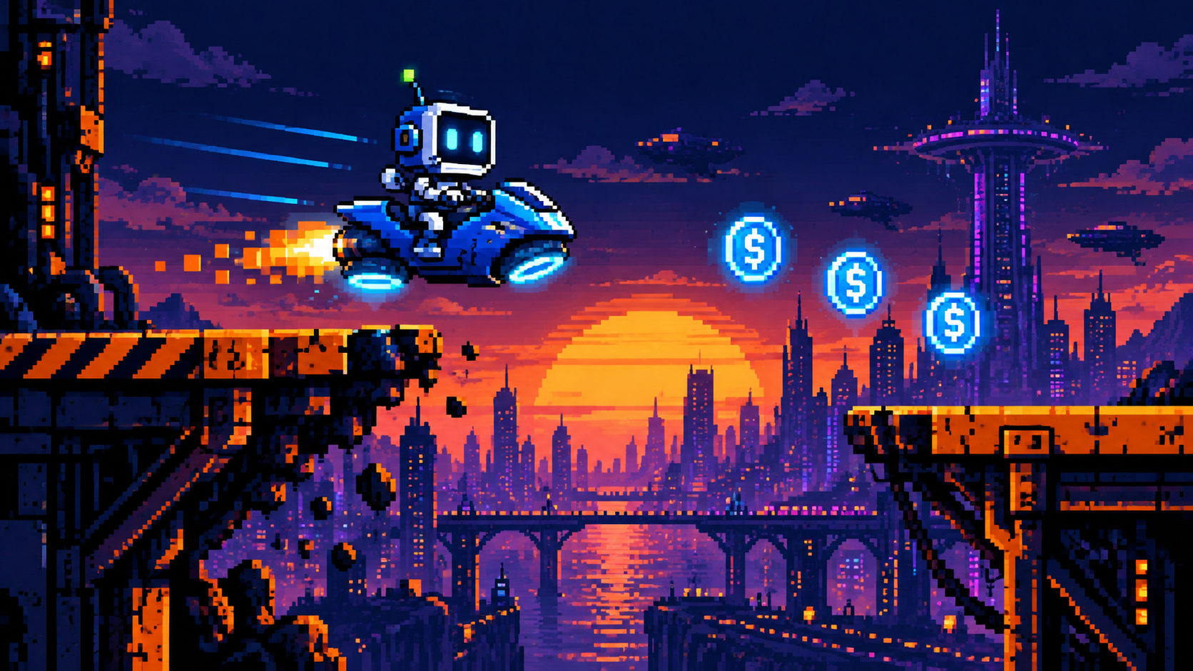 Gas Runner pixel artwork